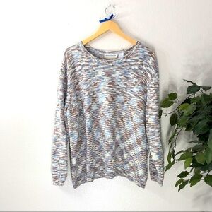 PLUS Alfred Dunner Muted Colorful Sweatshirt